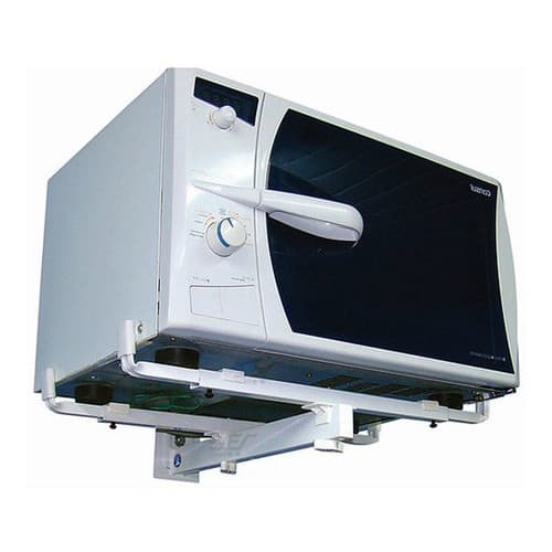 Suporte de Parede Branco para Forno Microondas Universal de Aço Carbono Até 40kg