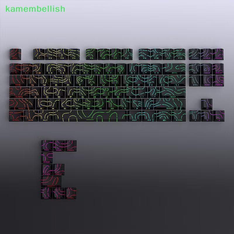 Keycaps 4.0 Versão Brilho Através De 97 Teclas PBT Perfil Impressão Lateral Balit Para MX Gamer Teclado Mecânico