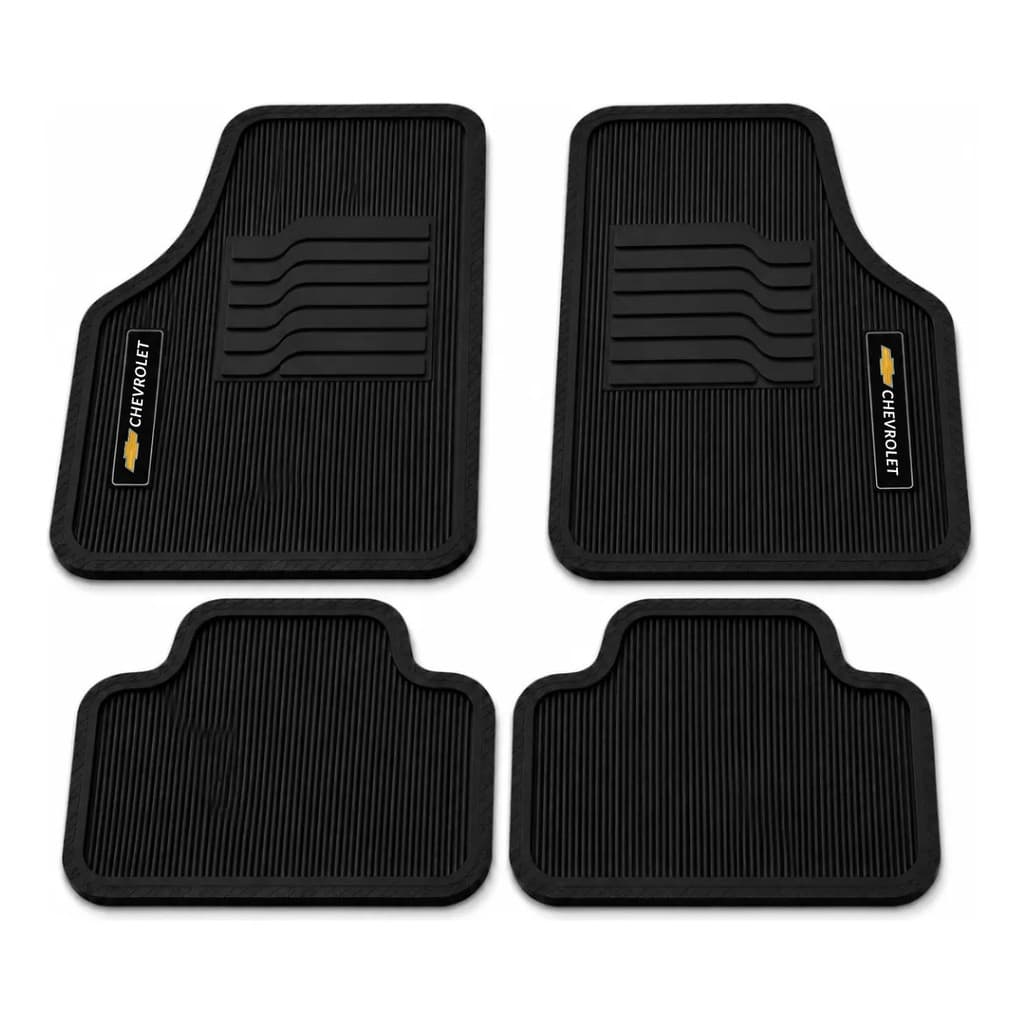Kit Tapetes Automotivos 4 Peças Logo Chevrolet
