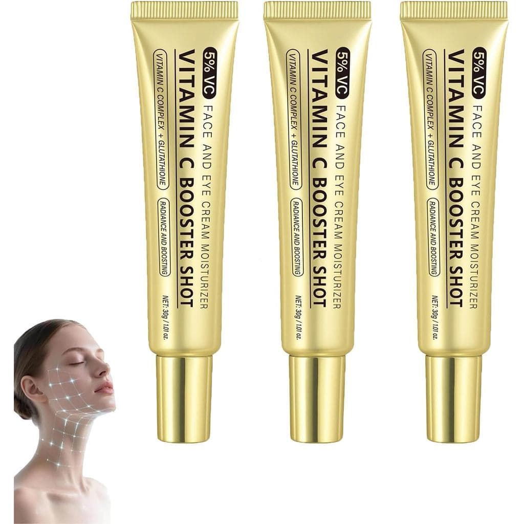 Sérum Potenciador de Vitamina C, Essência Iluminadora Anti-Rugas com Vitamina C, Tônico Iluminador e Hidratante, Melhora