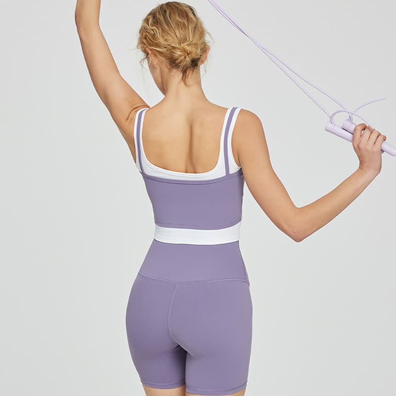Roupas de Yoga feminino copo fixo roupa interior esportiva Pilates nuvem roupas de Fitness macias