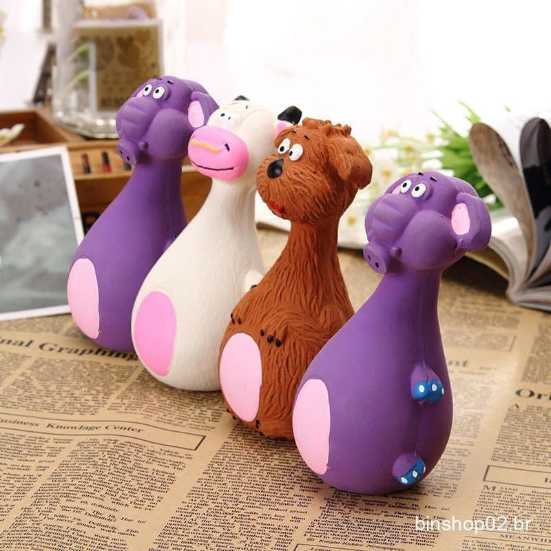 Brinquedo de Cachorro de Látex com Som, Brinquedo de Mastigar de Elefante Engraçado, Bolas de Borracha com Som para Cães