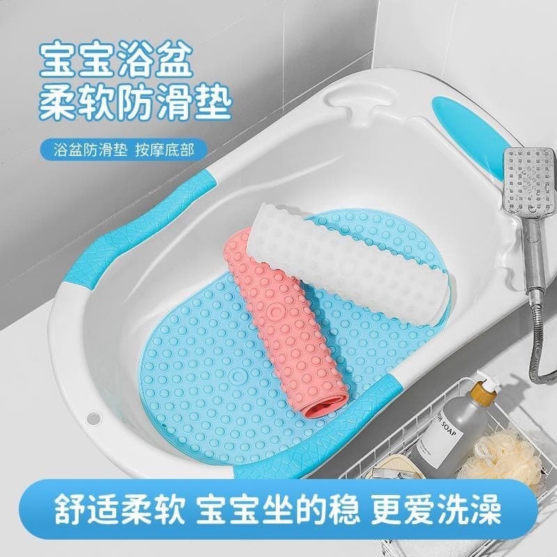 Tapete antiderrapante para banheira inodora de Silicone, tapete de banho para bebê, banheiro, banheira