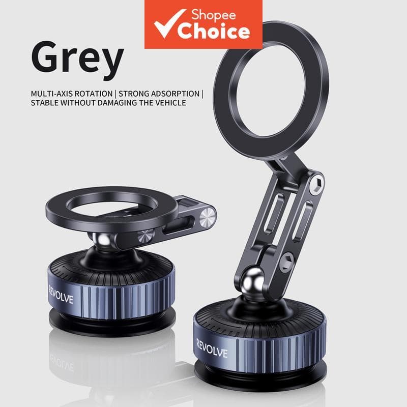Suporte de telefone para carro com ventosa dobrável, suporte magnético para navegação e suporte universal