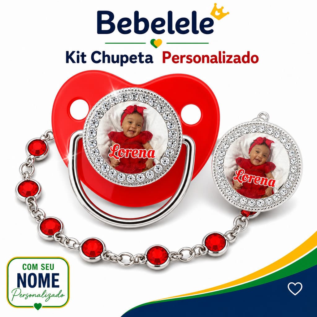 Chupeta para Bebê com Foto Personalizada, Chupeta de Silicone Livre de BPA &G1QN VUGB