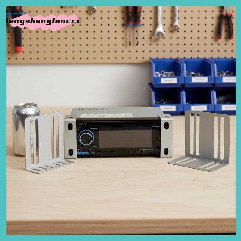 [LANGC] Universal 2 Pcs Double Din Kit De Montagem De Rádio De Carro Com Suporte MP5 Braet De Resistente Para Remodelaçã