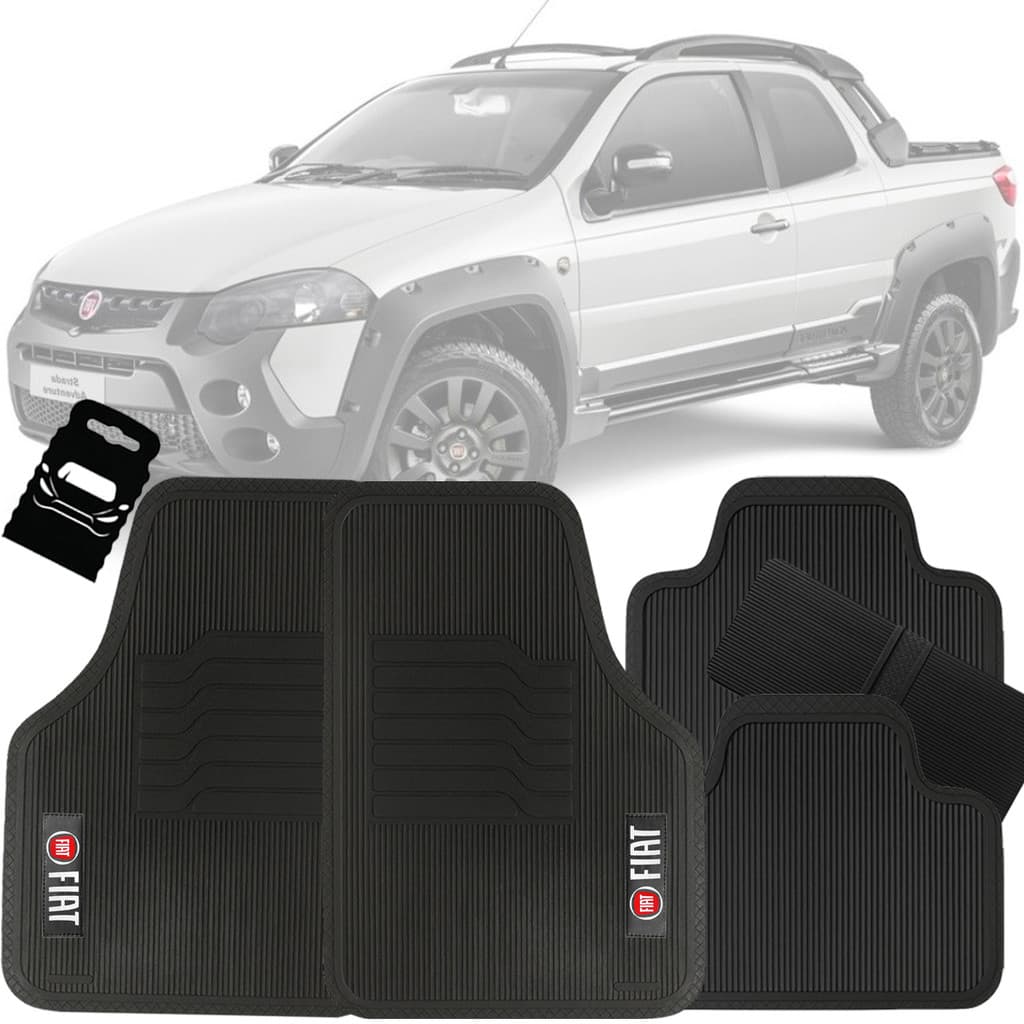 Tapete Automotivo Universal Borracha Strada 2013 2014 2015 2016 2017 2018 2019