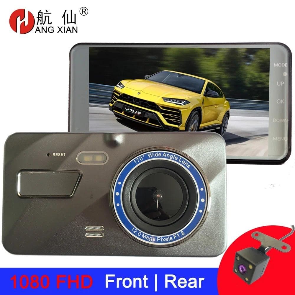 4 Polegada Carro DVR Câmera De Visão Traseira Gravador De Condução Do 1080P FHD Traço Ampla Anjo Noturna G-sensor Cam