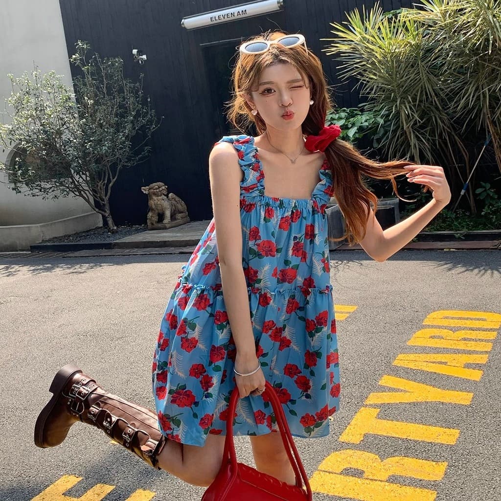 Vestido de verão, saia curta, vestido camisola estampado, vestido feminino estilo resort, vestido feminino elegante, ves
