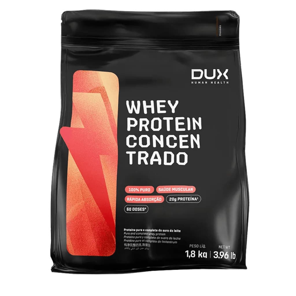 Whey Protein Concentrado Dux Nutrition 1.8 Kg Sabor Chocolate