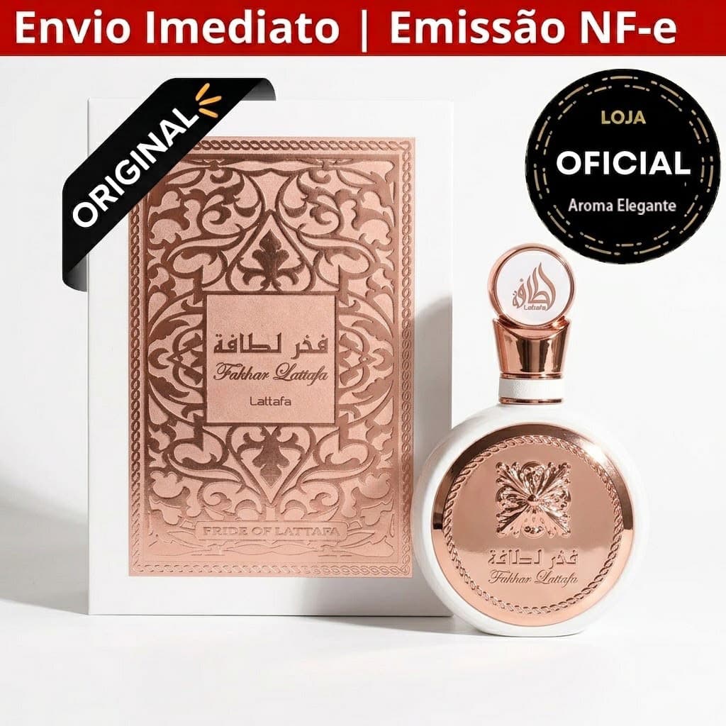 Perfume Árabe Fakhar Rose 100ml EDP Feminino Importado Original