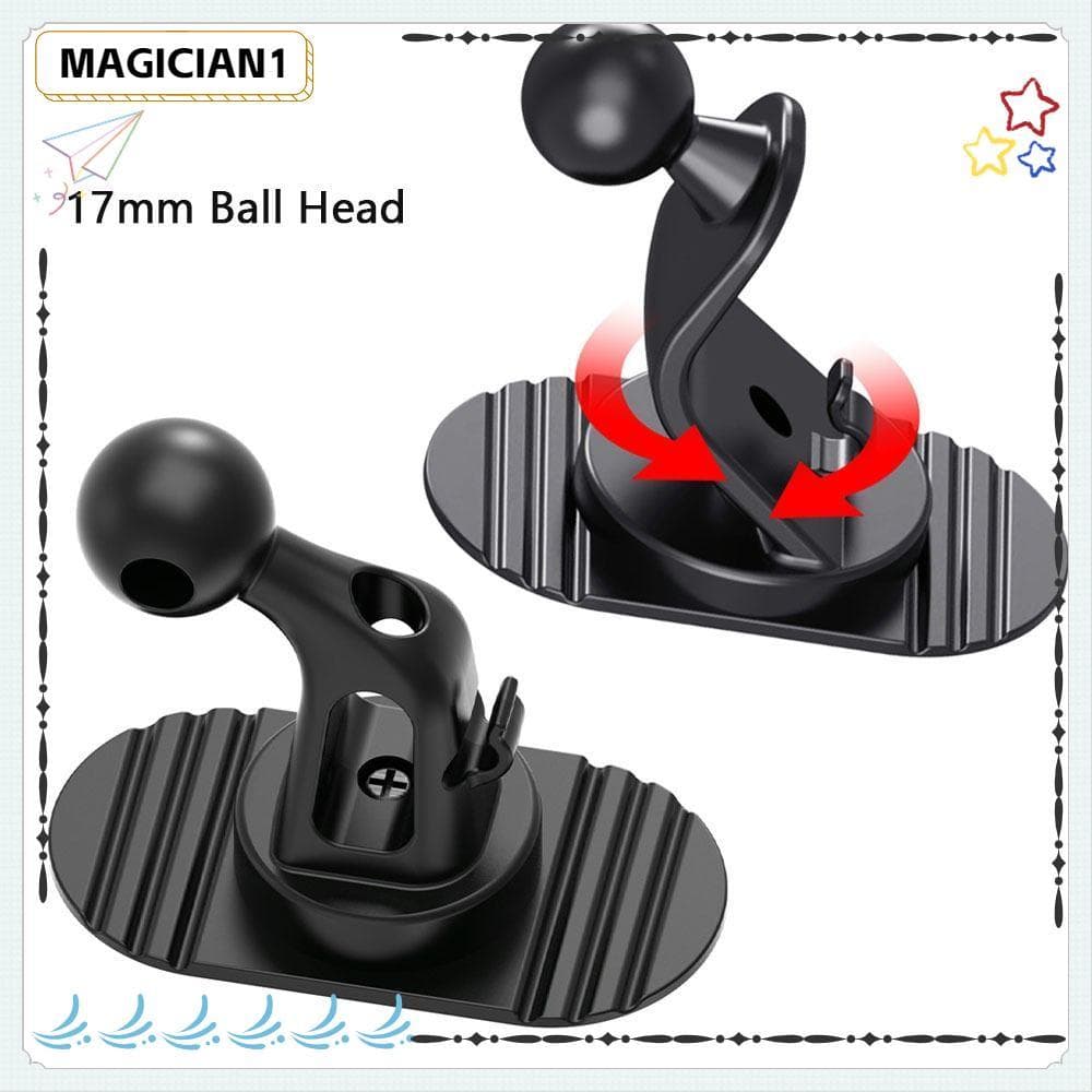Suporte De Telefone Para Carro, Cabeça Esférica De 17 Mm , Giratório De 360 Graus Celular , Base Adesiva