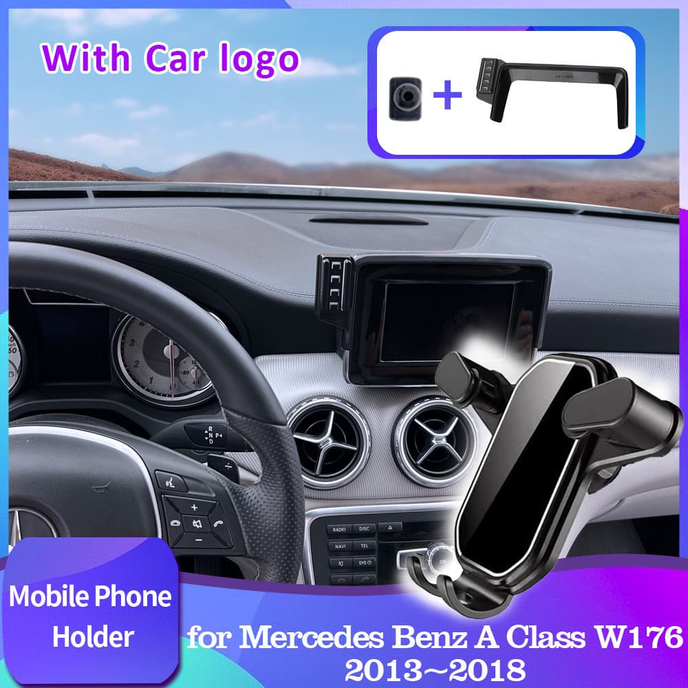 Para Mercedes Benz A Classe W176 180 220 250 2013 ~ 2018 Suporte Do Telefone Móvel Carro De Ventilação Ar Clipe Bandeja 