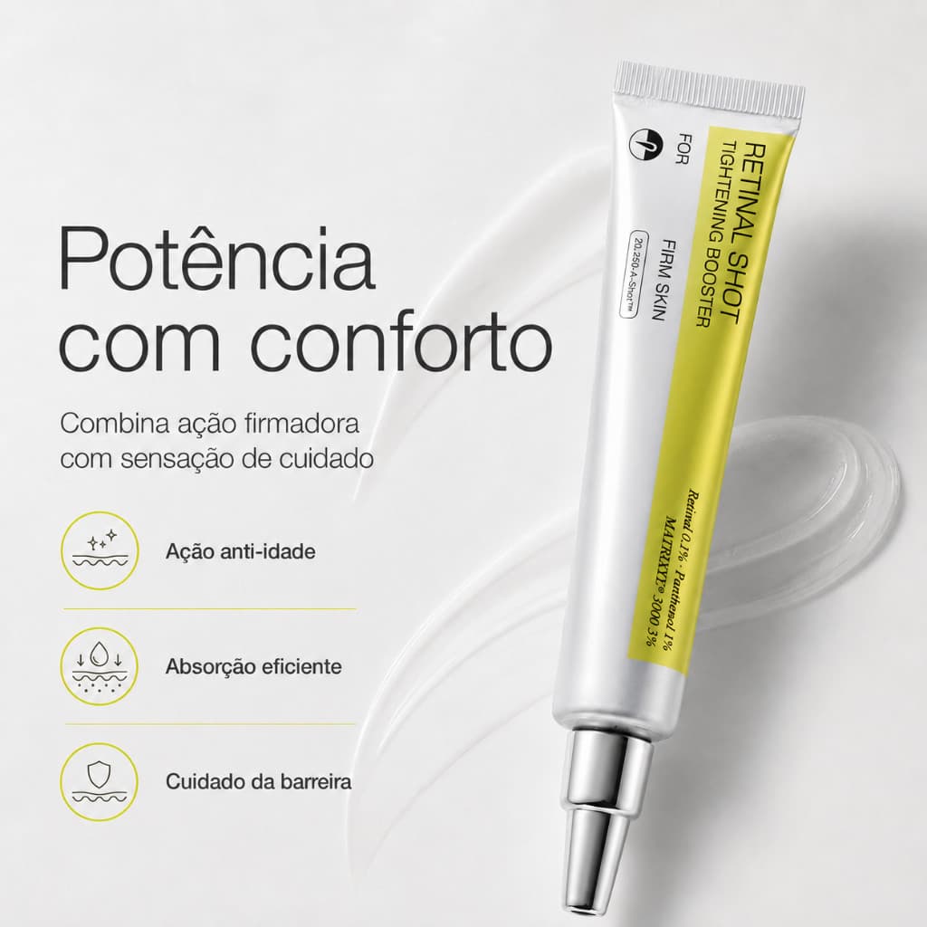 Celimax Retinal Shot Tightening Booster 15ml Sérum Facial com Retinal Firmador Anti-Idade Skincare Coreano