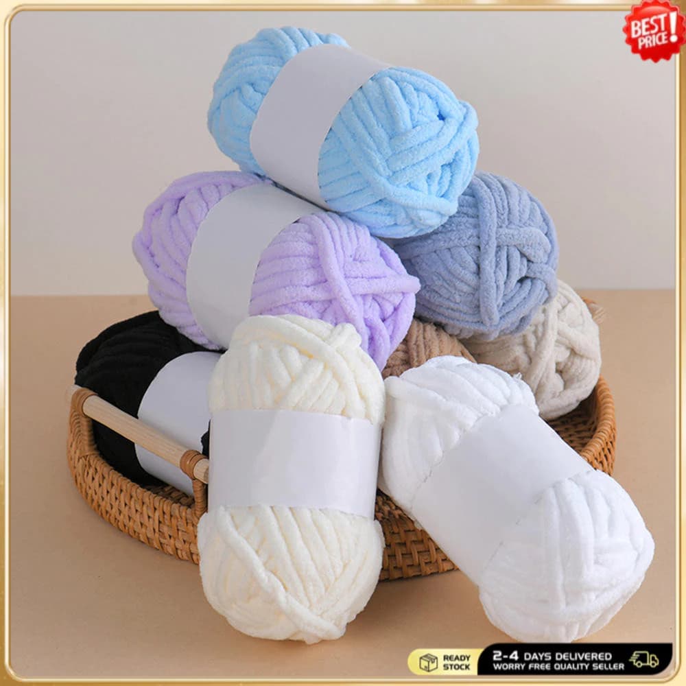 Fio de Veludo Macio e Resistente para Crochê, Manta de Bebê Quente e Fofa para Tricô, Kit de Artesanato DIY Amigurumi