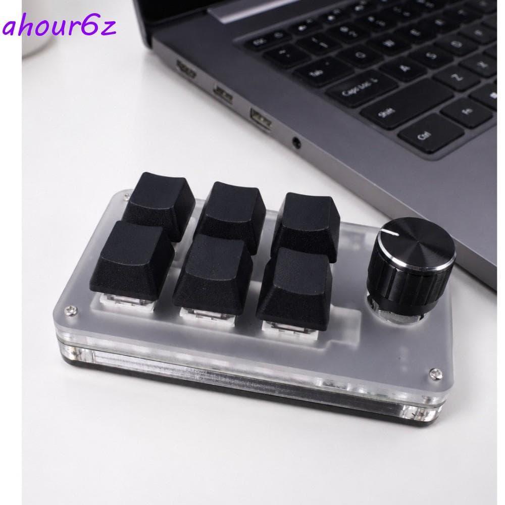 Teclados Para Jogos AHOURZ , Mini Teclado De Programação Personalizado Com Fio USB , Mecânico Hot Swap De 1 Botão
