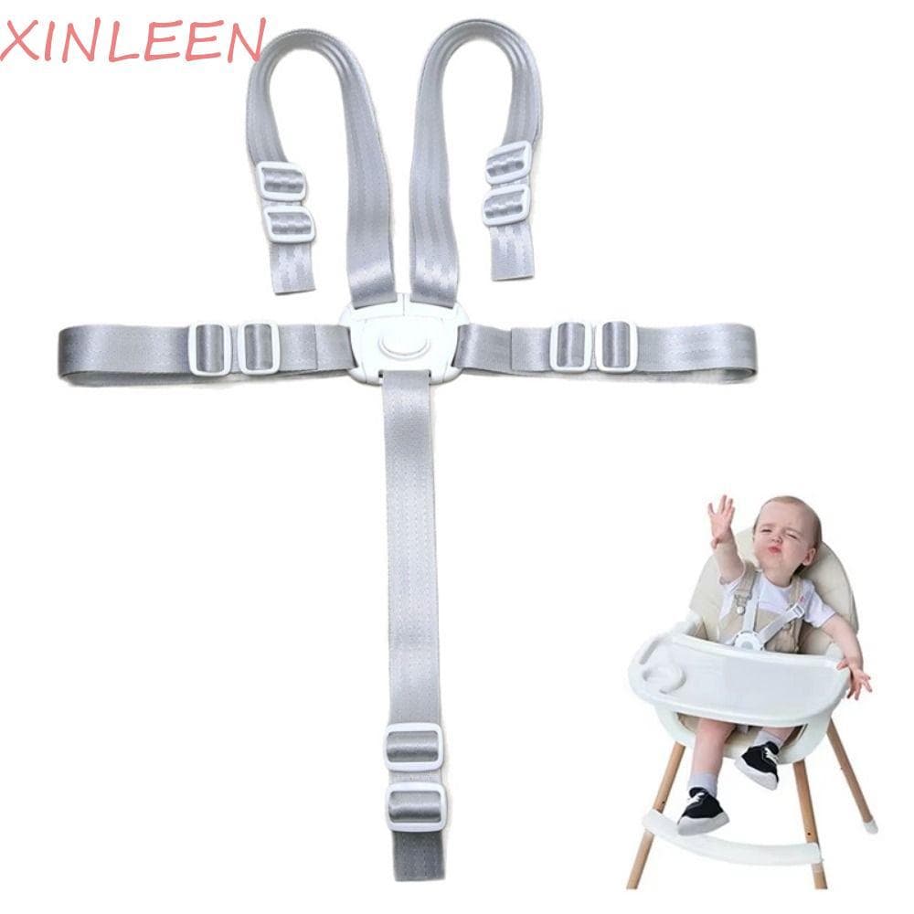 Cinto Para Cadeira De Alimentação De Bebê XINLEEN , Alças Altas Resistentes De 5 Pontos , Faixa De Segurança Multifuncio