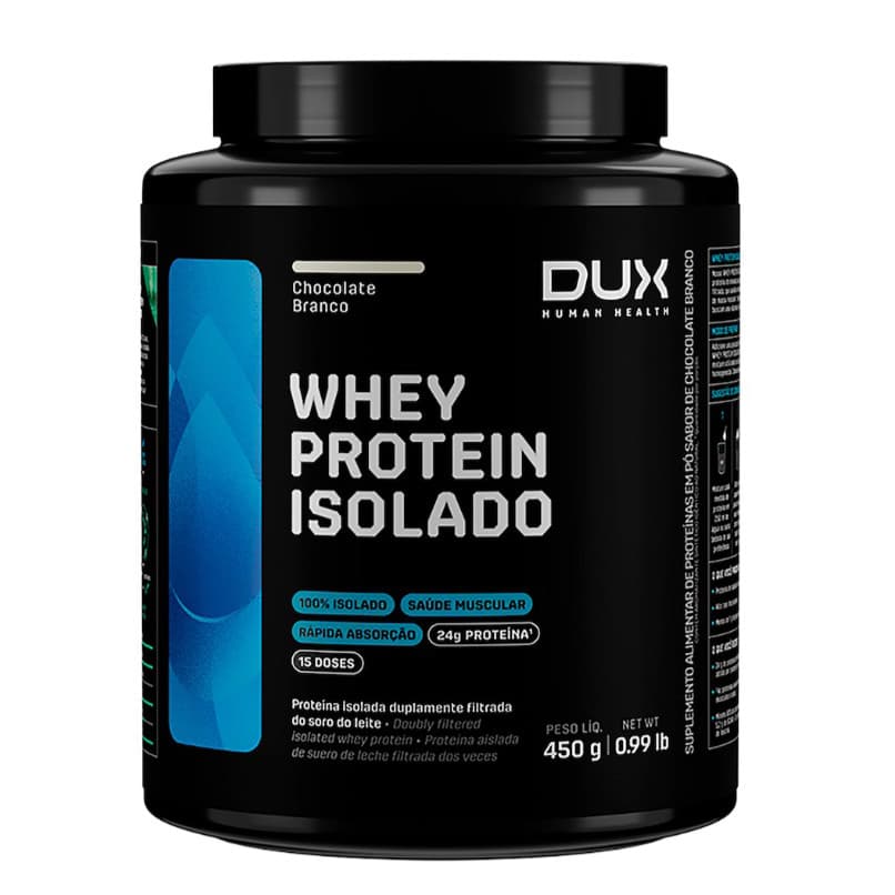 Whey Protein Isolado 450g Dux Nutrition - Chocolate Branco