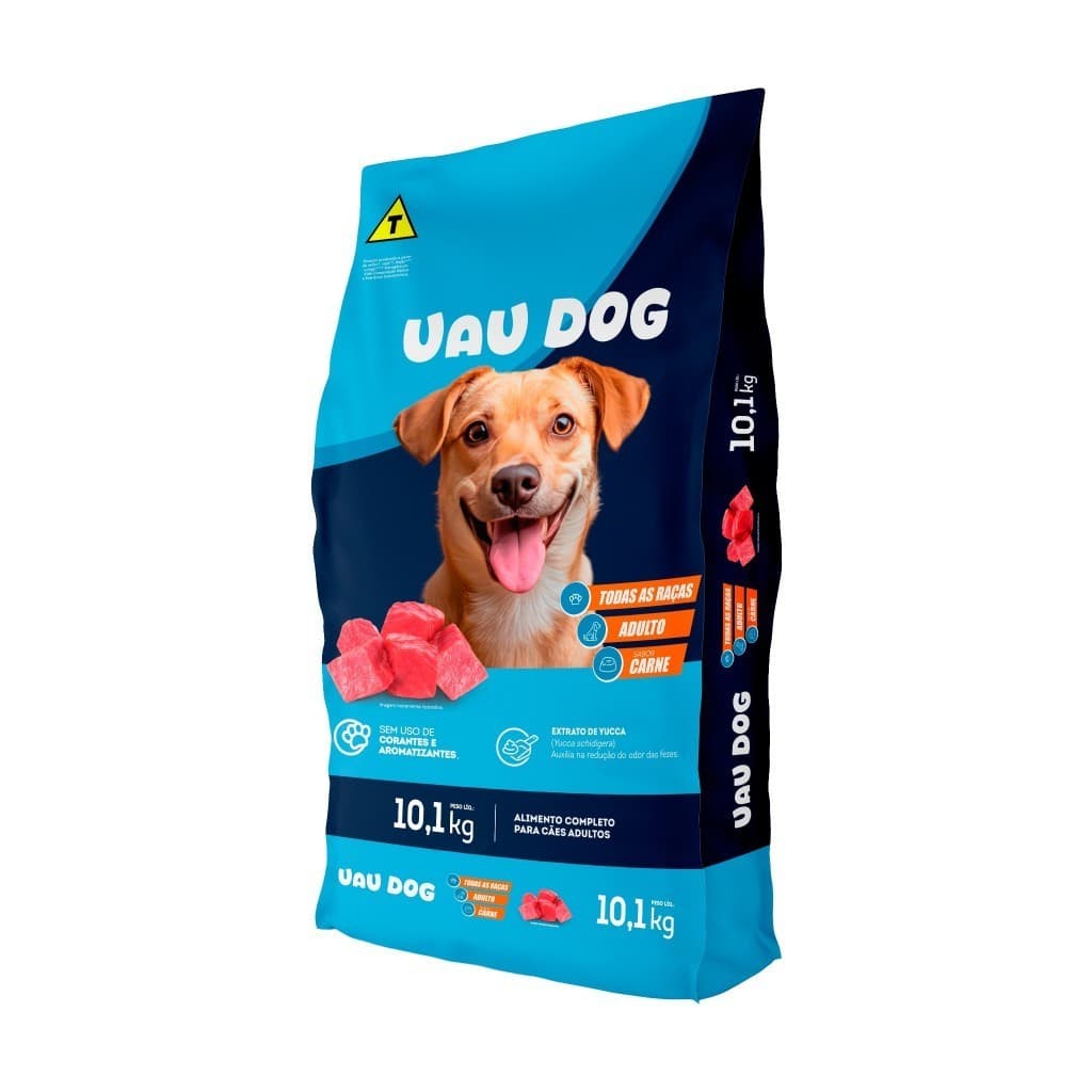 Ração para Cachorro Adulto UAU DOG 15kg Sabor Carne Todas as Raças