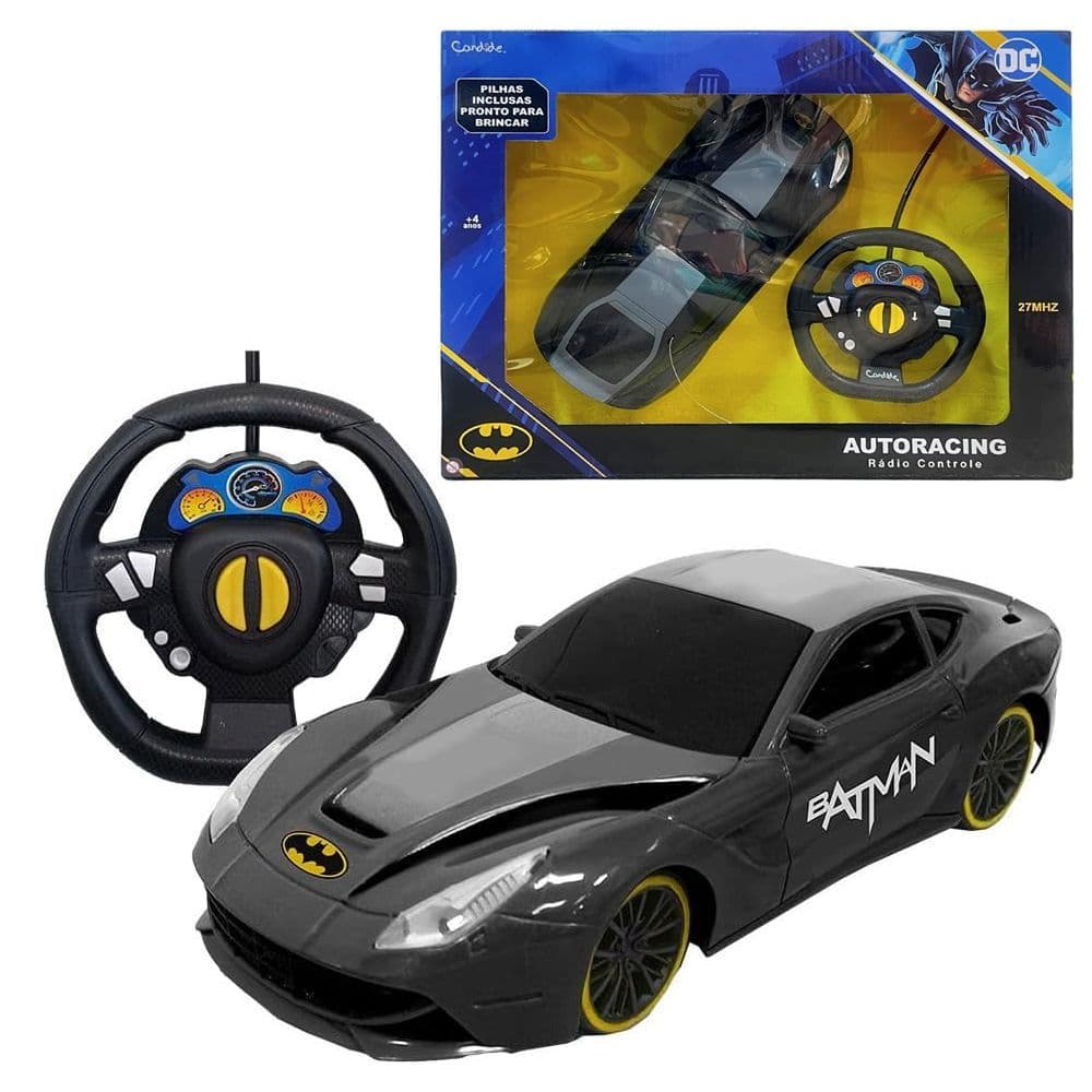 Carrinho de Controle Remoto, Batman Autoracing - 3 Funções