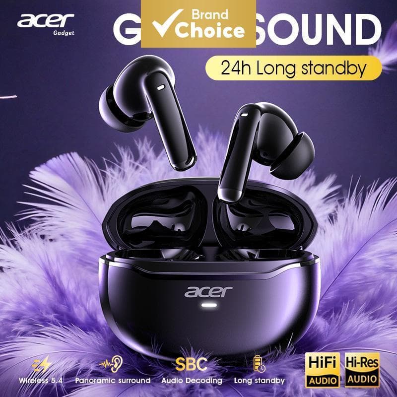 Fones de ouvido Bluetooth Acer OHR623, fones sem fio, fones de ouvido com microfone, fone de ouvido, alto-falante de 13