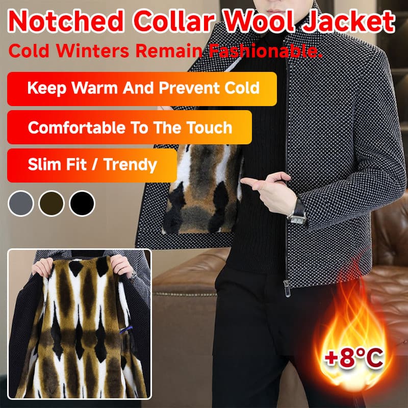 [Estilo Casual] Jaqueta Masculina Flanela com Forro Térmico para Inverno Jaqueta de Lã/Jaqueta Masculina/Roupa de Frio