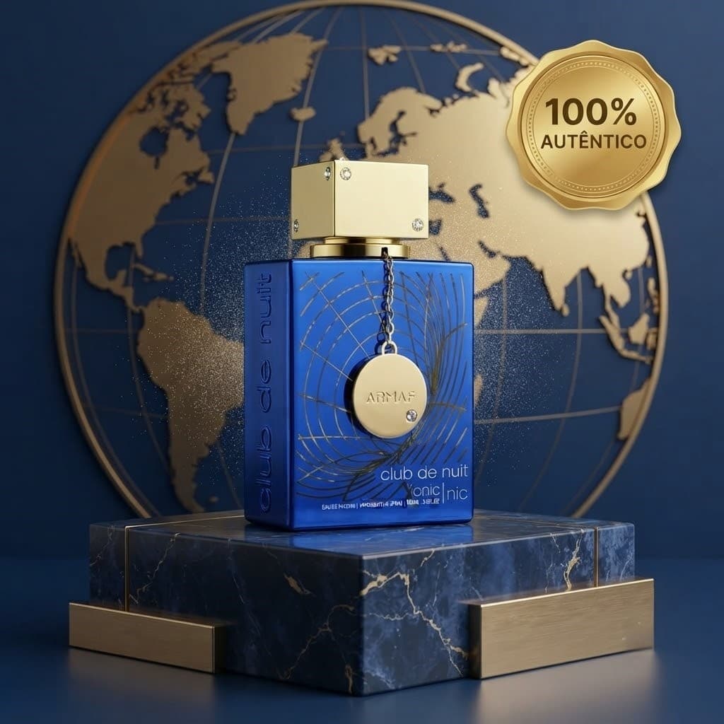Armaf Club de Nuit Blue Iconic Colônia Masculina Importada EDP 105ml 100% Original Sofisticado Projeção Forte Premium
