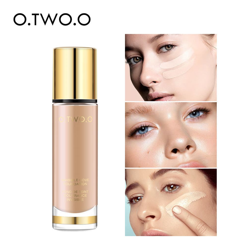 [Entrega no mesmo dia] OTWOO Gold Natural Maquiagem Base Líquida Névoa Macia Cobertura Impecável bb Creme Base Líquida H