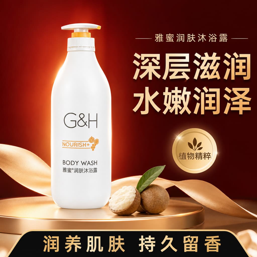 Anlia Honey Shower Gel Fragrância Gel de Banho Hidratante Hidratante Lavagem Corporal Hidratante Duche Corporal 750ml