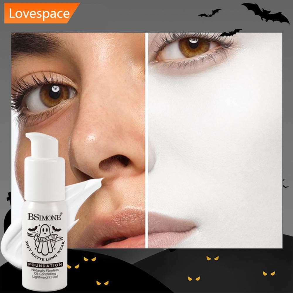 LS-STORE Base De Pintura Facial Branca Maquiagem De Halloween Cobertura Completa À Prova D'água 35ml Líquida Para Esquel