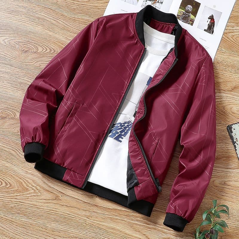 ❤❤ Jaqueta masculina primavera outono jaqueta fina masculina juventude tendência versão coreana magro-ajuste Casual unif