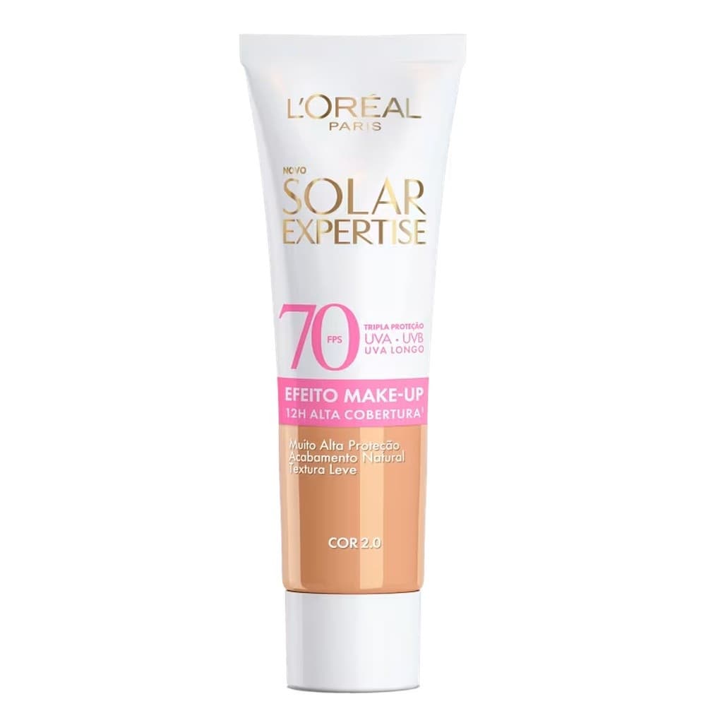L'Oréal Paris Solar Expertise Efeito Makeup Protetor Solar FPS70 Cor 2.0 30g