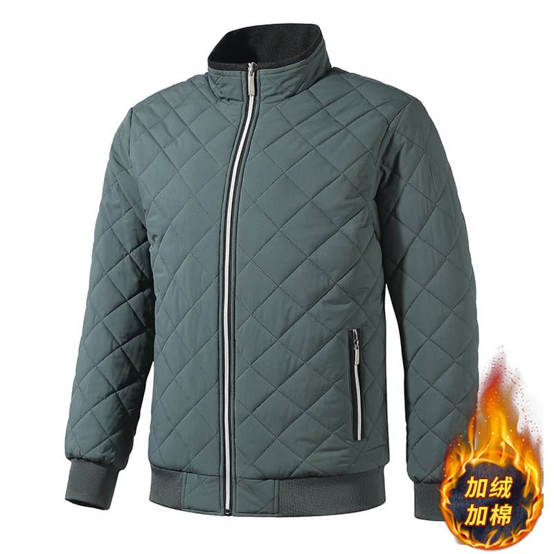 Jaqueta Masculina de Inverno 2025, Acolchoada de Algodão, Espessa, Quente, Leve, Moda Masculina, Casaco Isolado com Ench