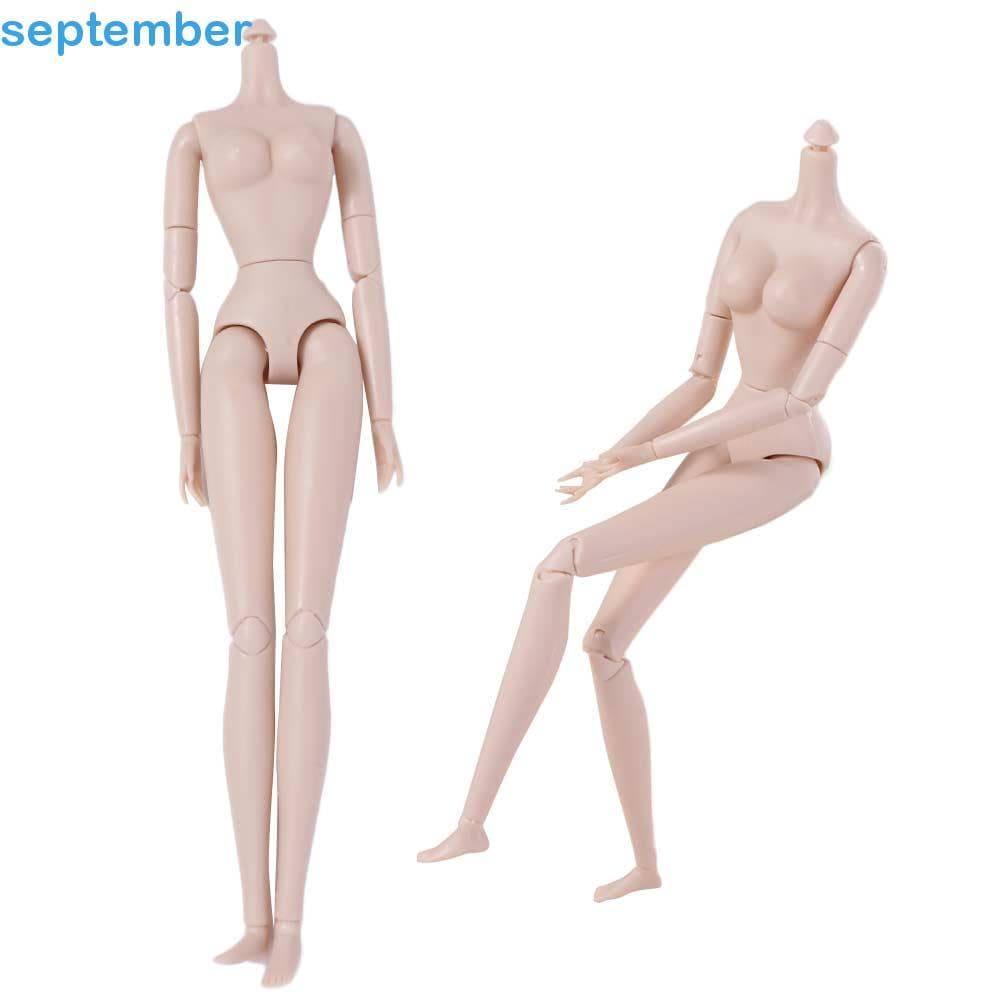Setembrob Bonecas BJD Nu Articuladas , Boneca Sólida Móvel Pele Branca Nua Brinquedos , 1/6 Super Modelo