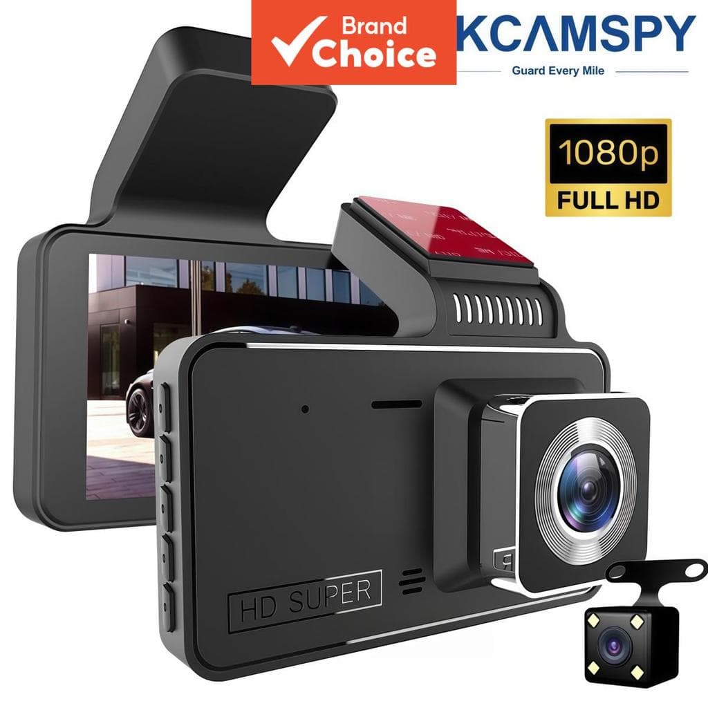 Câmera Veicular Dash Cam Lente Dupla Frontal e Traseira Gravador de Vídeo para Carro 1080p