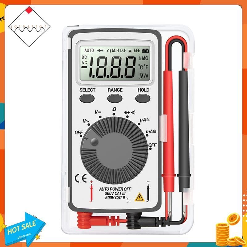 [Promover J] AN101 Multímetro Digital Multimetro Tester DC/AC Tensão Medidor De Corrente Testadores Profissionais De Bol