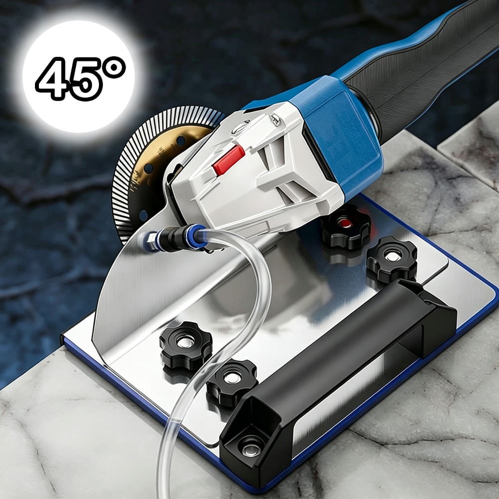 Suporte Para Esmerilhadeira Angular Para Corte Em Bisel De 45° Em Azulejos Cerâmicos E Mármore