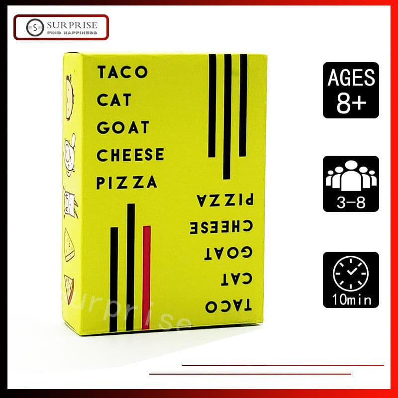 Jogo De Cartas Versão Em Inglês-Taco Cat Queijo De Cabra Pizza Jogos De Tabuleiro Para Família Divertido Jogando Festa A