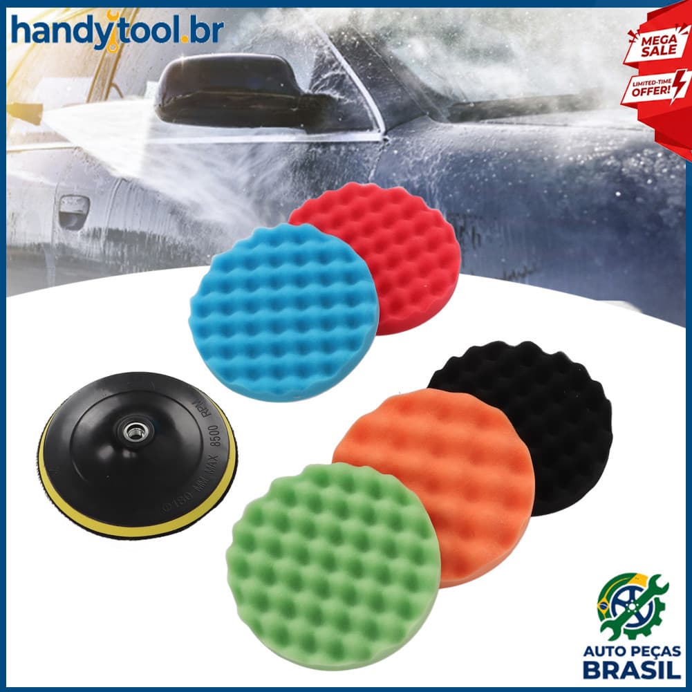 Kit de esponja de polimento grande Vistreck para limpeza eficaz de carros - esponja de fácil limpeza, kit de polimento