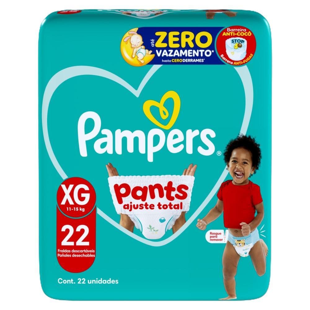 Fralda Descartável Pampers Pants Ajuste Total XG 22 Unidades