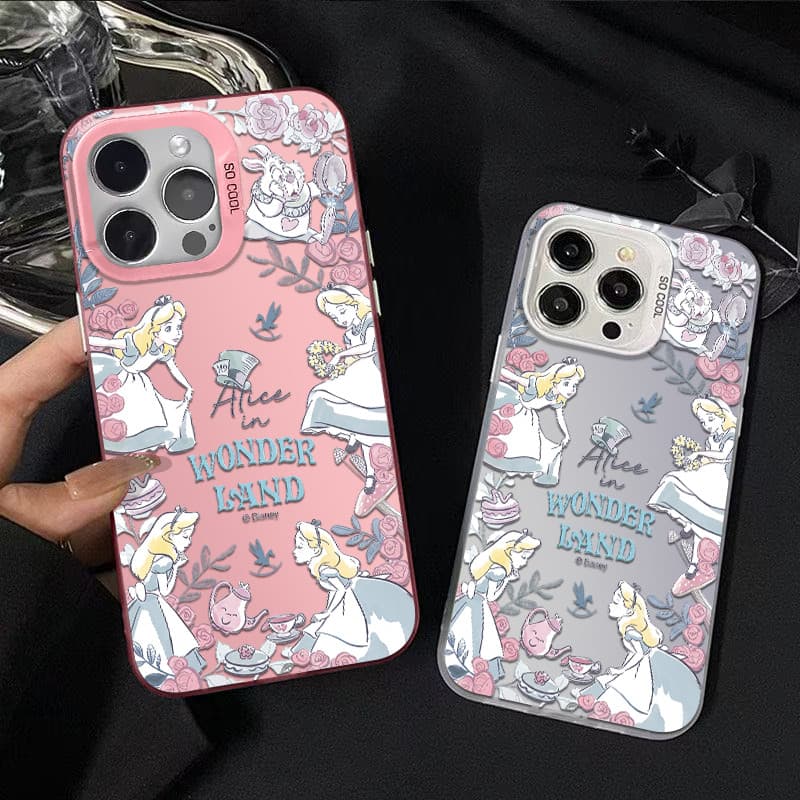 Capinha de celular anti impacto De Alice Princesas da Disney para Samsung A15 A14 A03 A35 A12 A32 Core 4G 5G Capinha