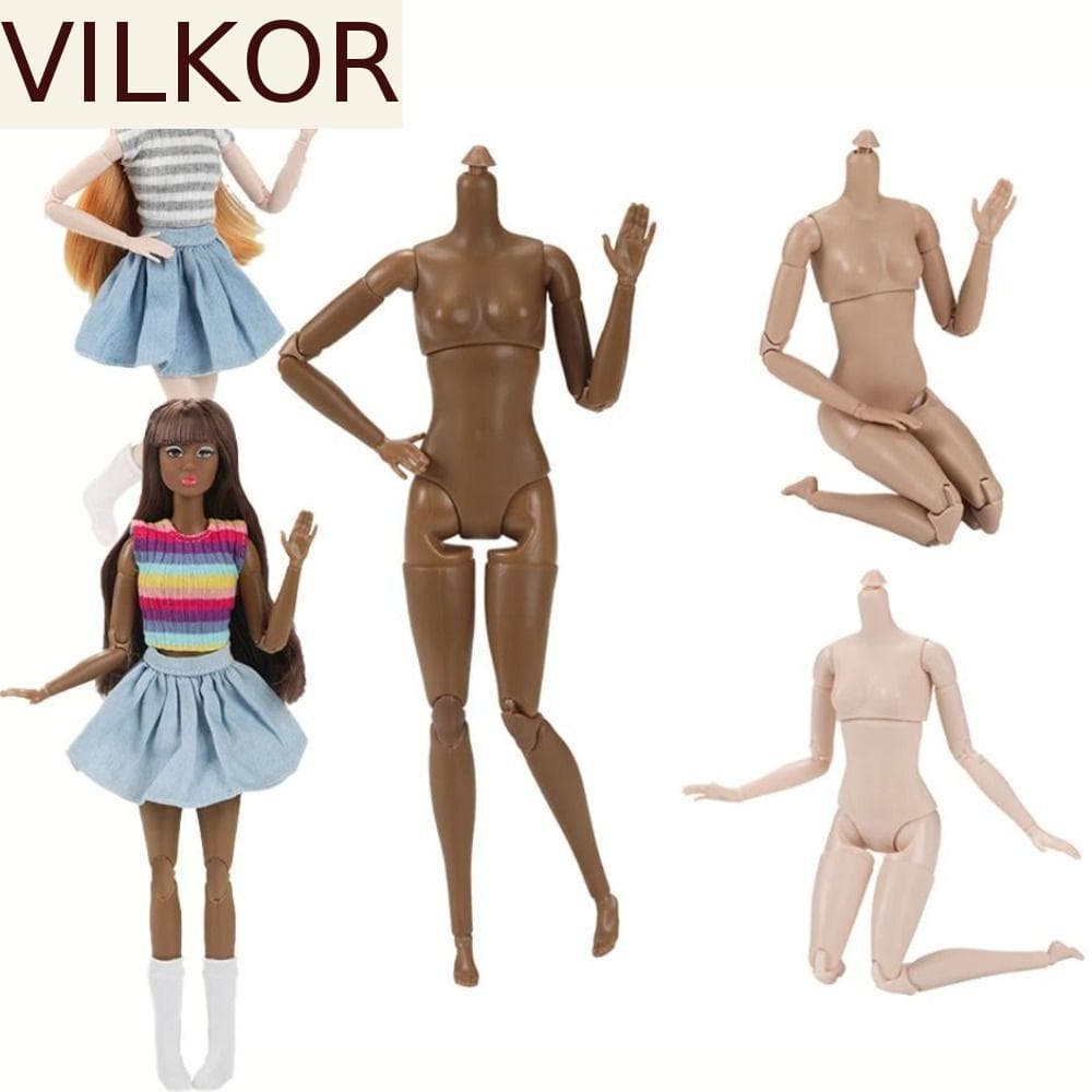 Boneca Super Modelo VILKOR , Bonecas BJD Nuas Articuladas Removíveis Móveis , Corpo De Figura De Ação De Sólida De Subst