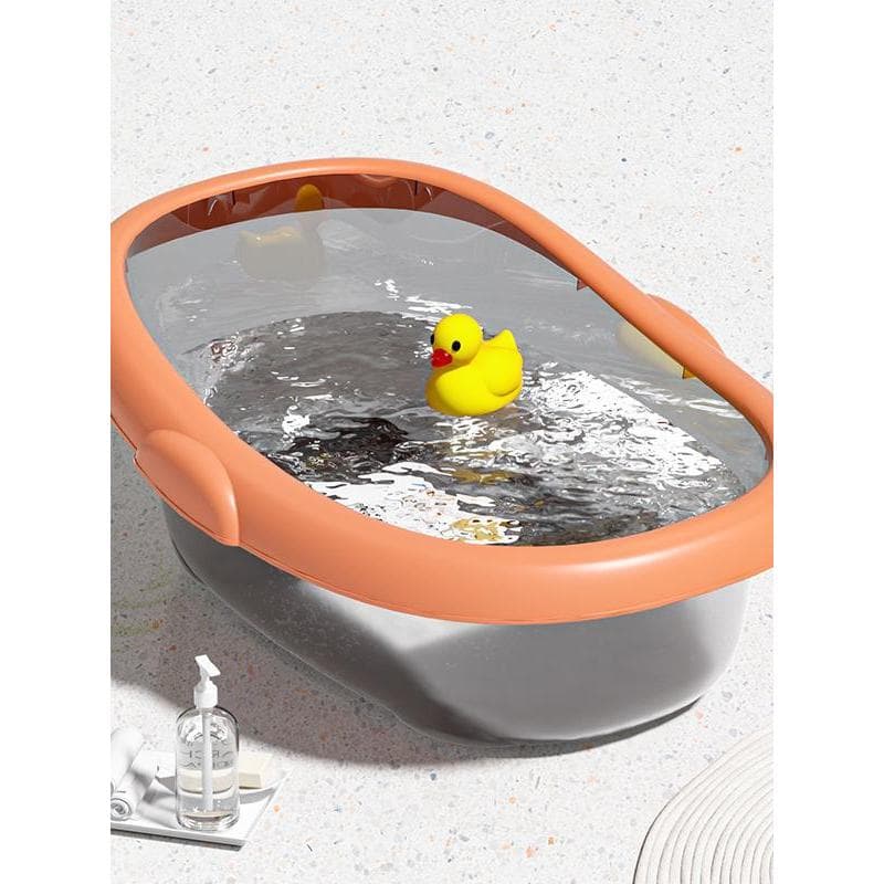 Nova banheira de bebê engrossada banheira de plástico banheira de banho de bebê pode sentar banheira deitada produtos ma
