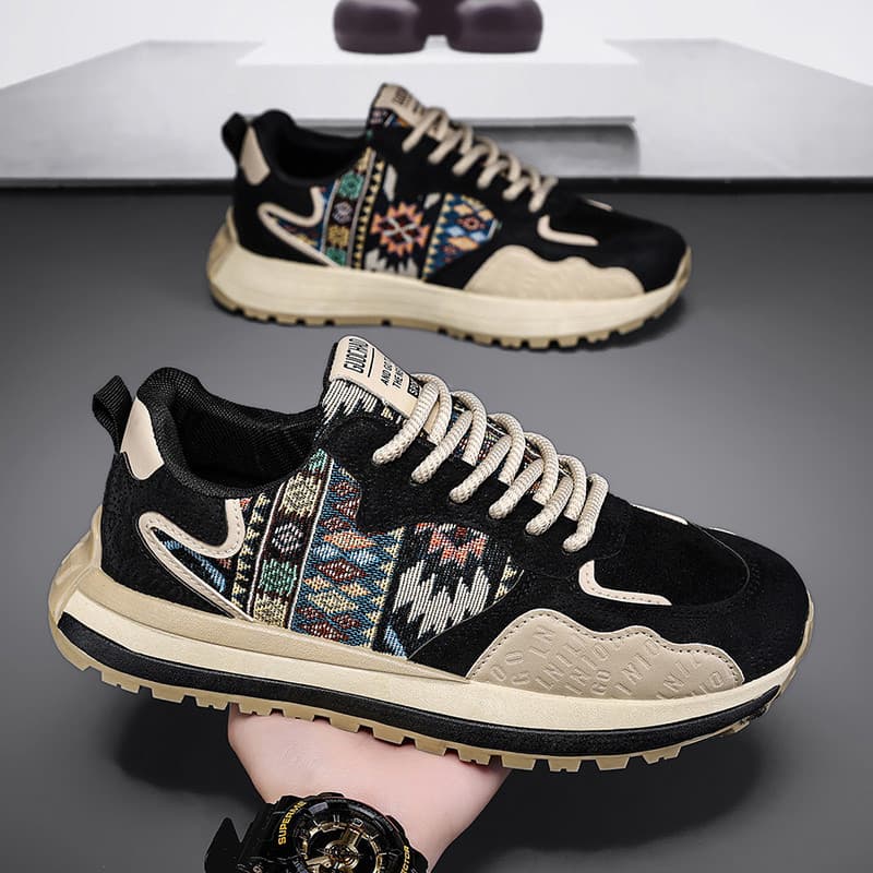 Sapatos esportivos masculinos originais de sola grossa tênis de corrida ao ar livre sapatos sociais confortáveis tênis l