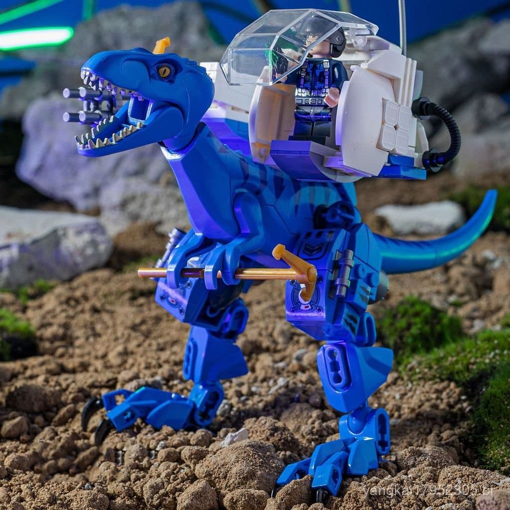 Compatível com LEGO Dinossauro Tyrannosaurus Rex World, Blocos de Montar Raros, Brinquedo de Montar, Parque Jurássico Gi