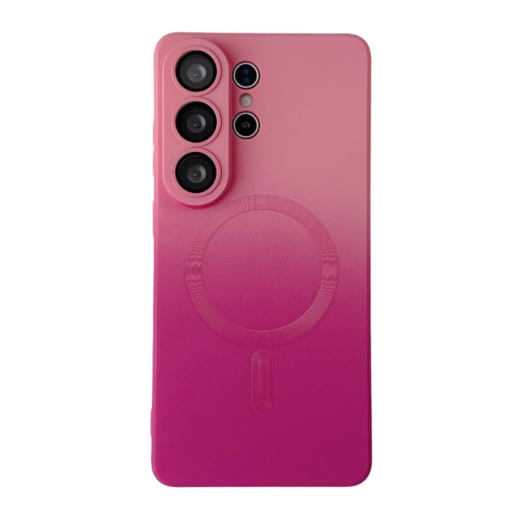 A capa de celular é compatível com Samsung NOTE20ULTRA/S26Ultra, capa de celular líquida com gradiente de duas cores e a