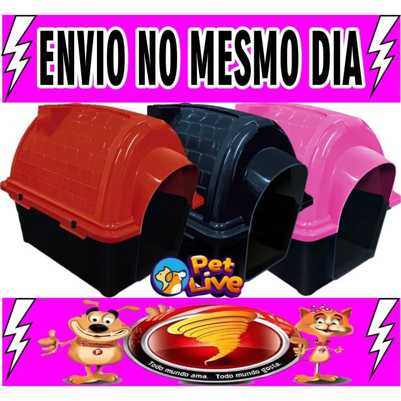 Casinha Cachorro Numero N3 -  Casa Cão Iglu Pet Com Proteção Raios UV Furacão Pet Desmontável