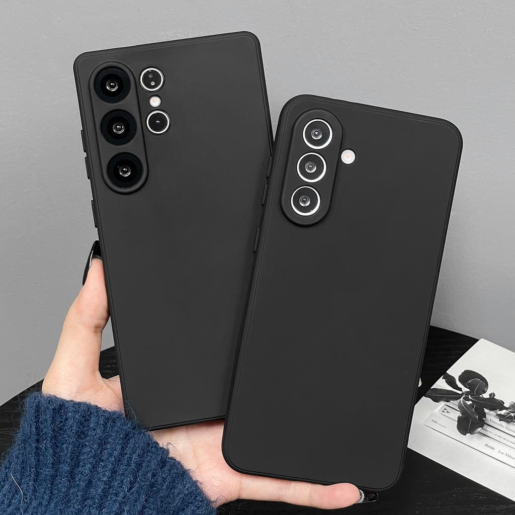 Capa Capinha de TPU para Celular - Cor: Preto, Unissex, Compatível Iphone e celular samsung