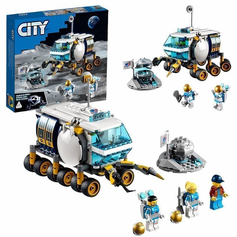 Compatível com Lego 60348 Veículo de Detecção Lunar da Série Cidade Espacial Lunar, Brinquedos de Blocos de Montar