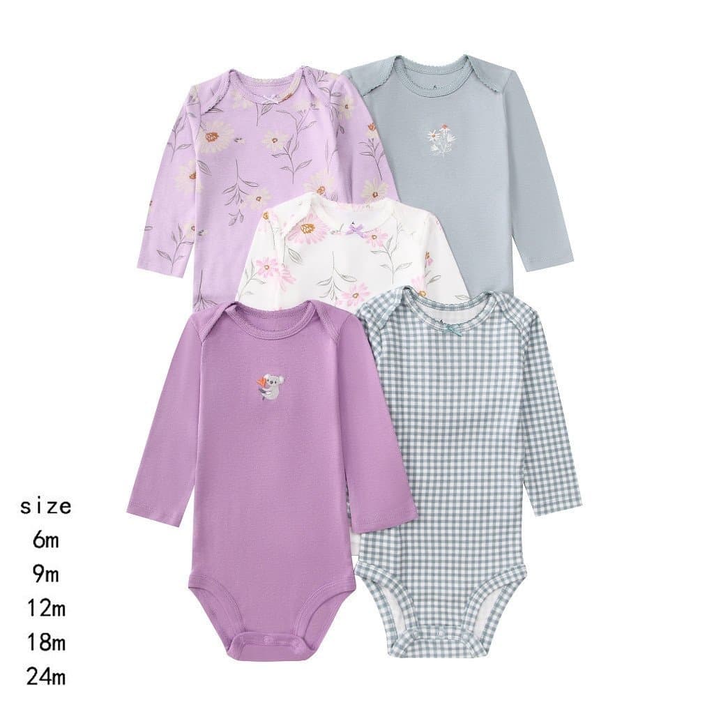 Roupas para Bebê Menina, Body Bebecarters, Kit para Bebê Menina, Body para Menina 5SEU